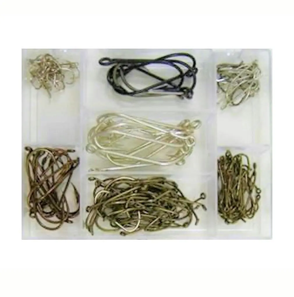 Surecatch 140 Piece Assorted Fishing Hook Pack in Tackle Box - Sports & Outdoor