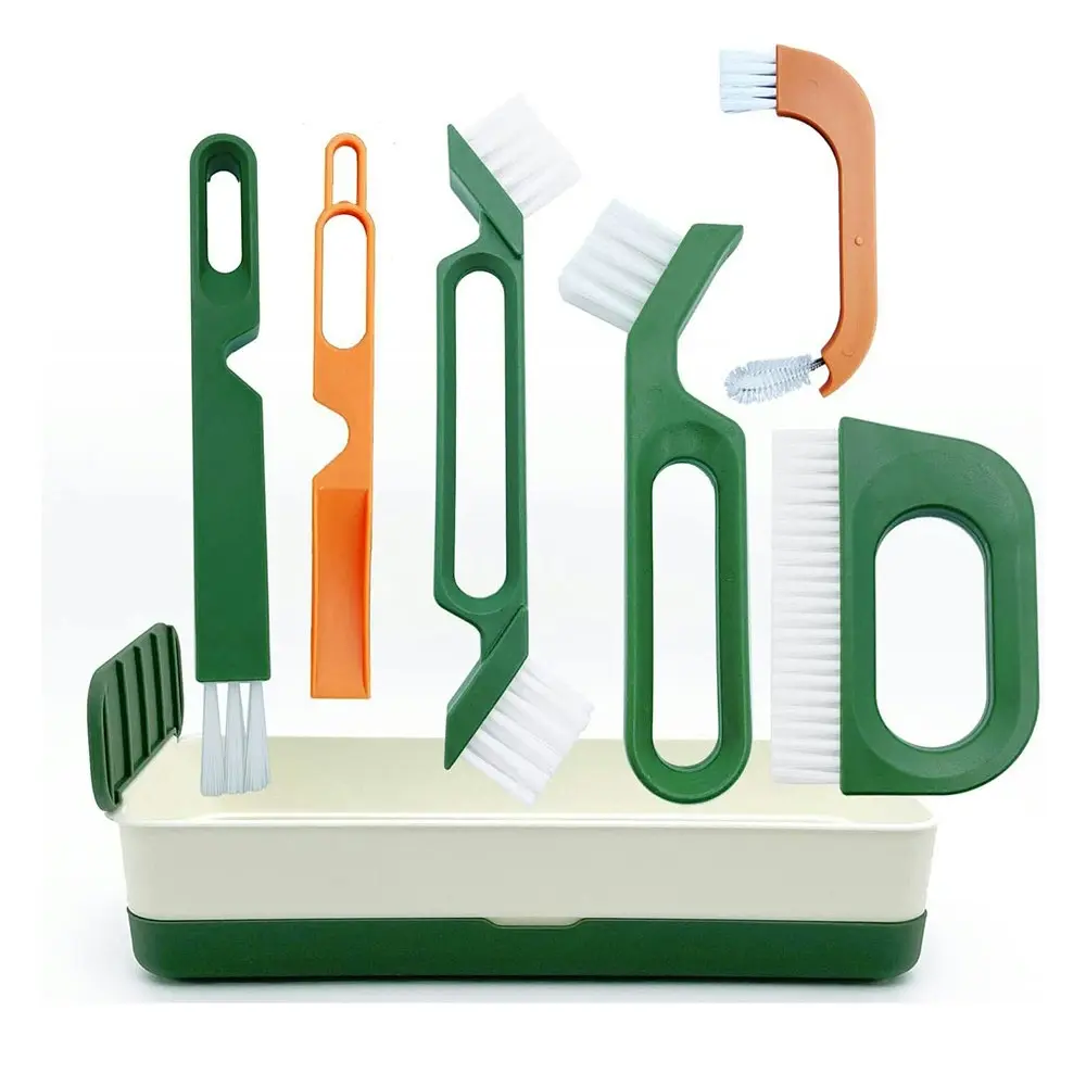 6 PCS Door Window Track Cleaning Brush Crevice Cleaner Groove Gap Cleaning Tools - Home & Garden