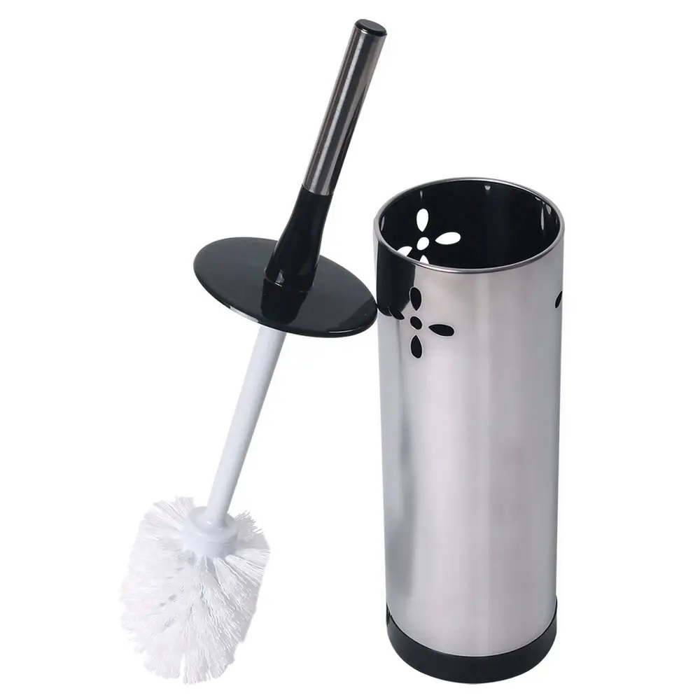 Sabco 40cm Stainless Steel Toilet Brush w/ Holder Set Bathroom Cleaner Silver - Home & Garden