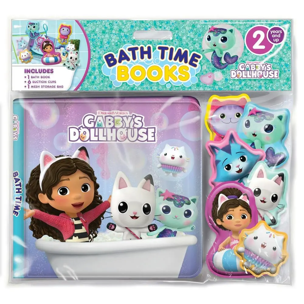 Universal Gabby's Dollhouse Kids/Children Bathtime Book w/ Figures Eva 3y+ - Entertainment