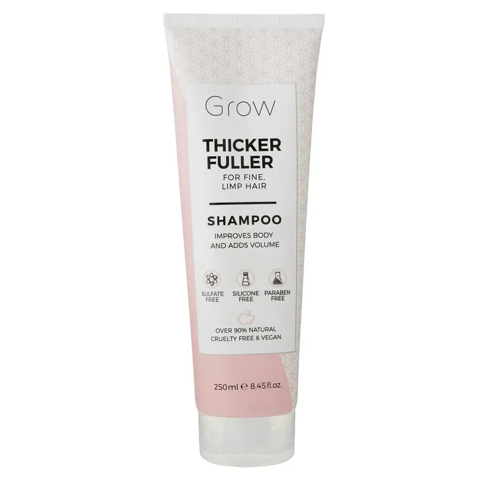 Grow Thicker Fuller 250ml Volume Shampoo Hair/Scalp Care For Fine/Limp Strand - Beauty