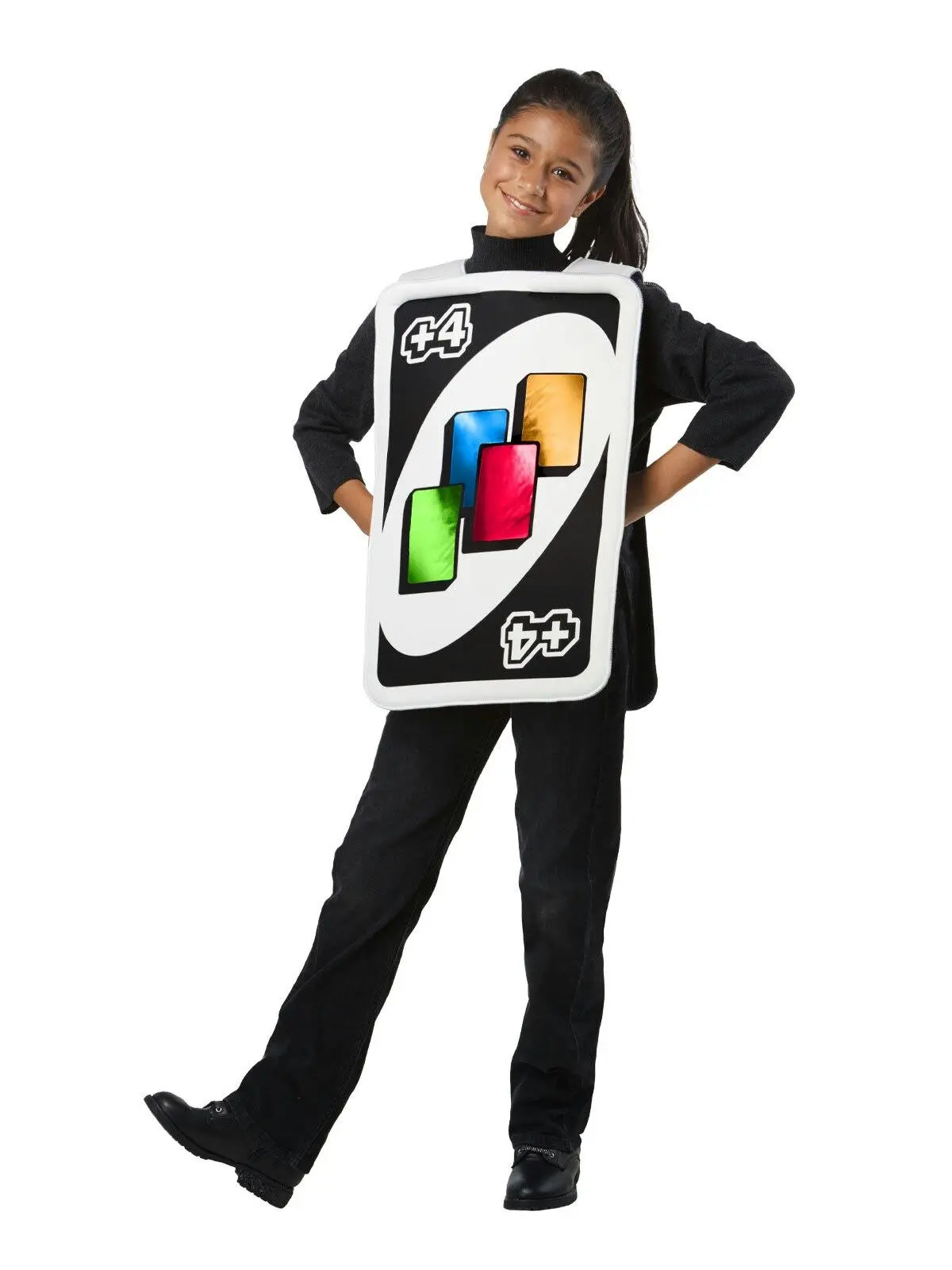 Rubies Uno Draw Four Card Child Tabard Dress Up Kids Halloween Costume One Size - Fashion