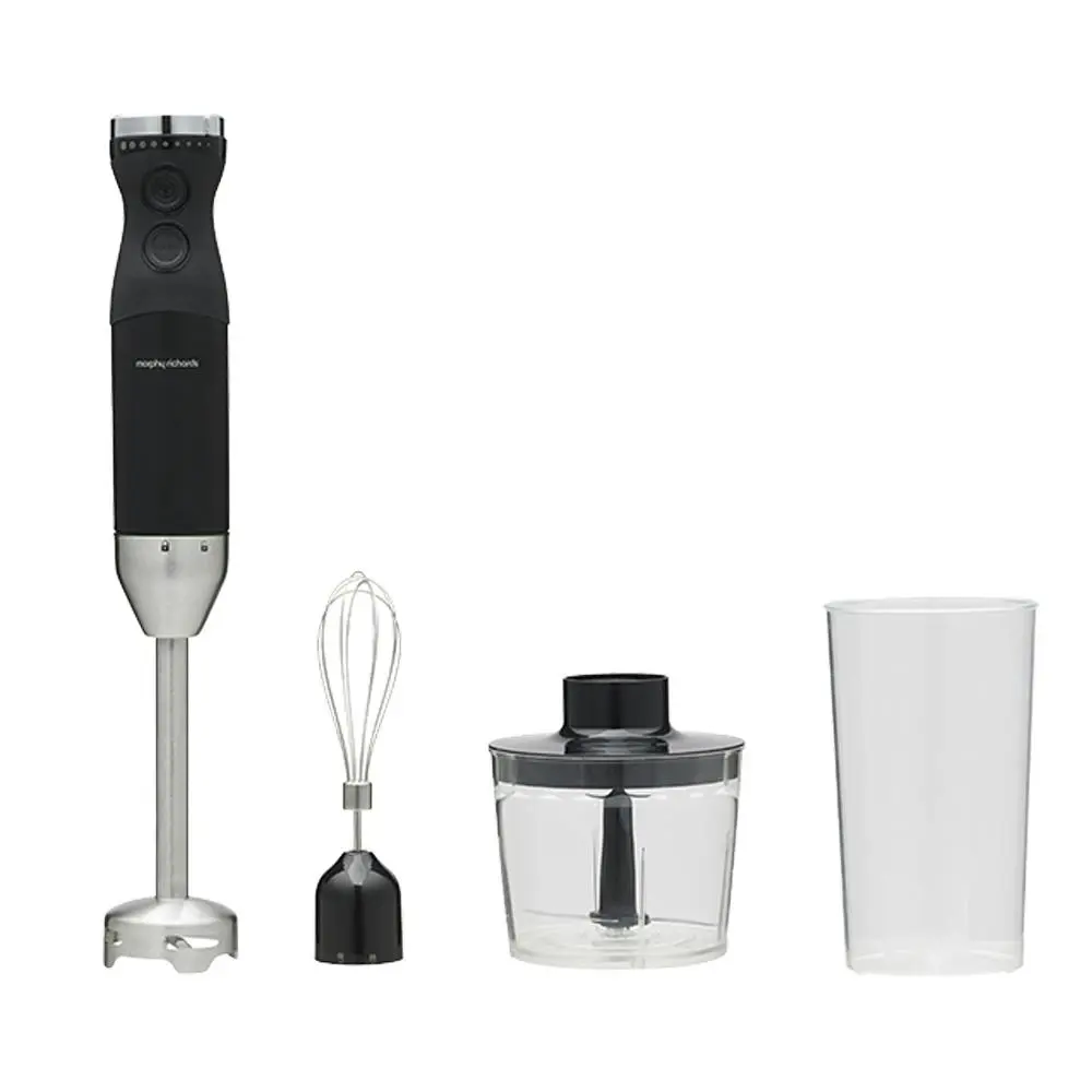 Morphy Richards Electric Hand Held Stick Blender/Chopper/Whisk Set Black 800W - Home & Garden
