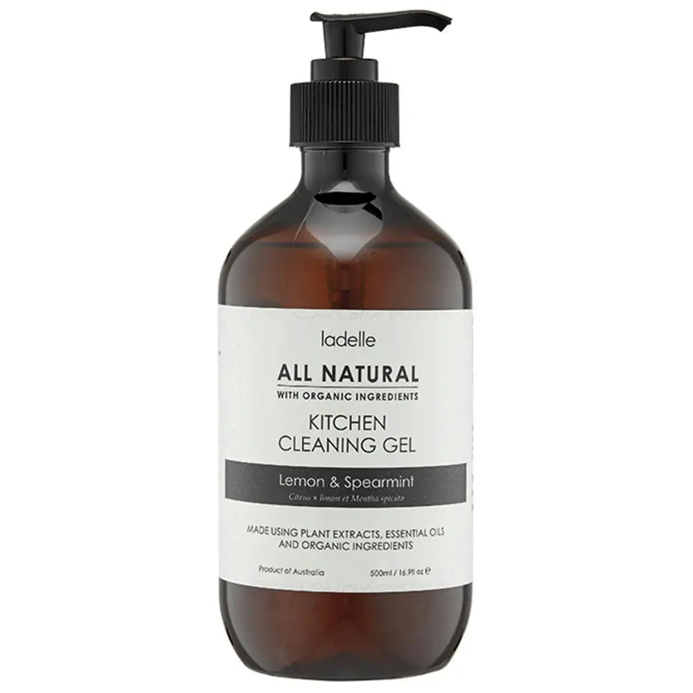 Ladelle All Natural Lemon/Spearmint Kitchen 500ml Cleaning Gel Biodegradable - Home & Garden