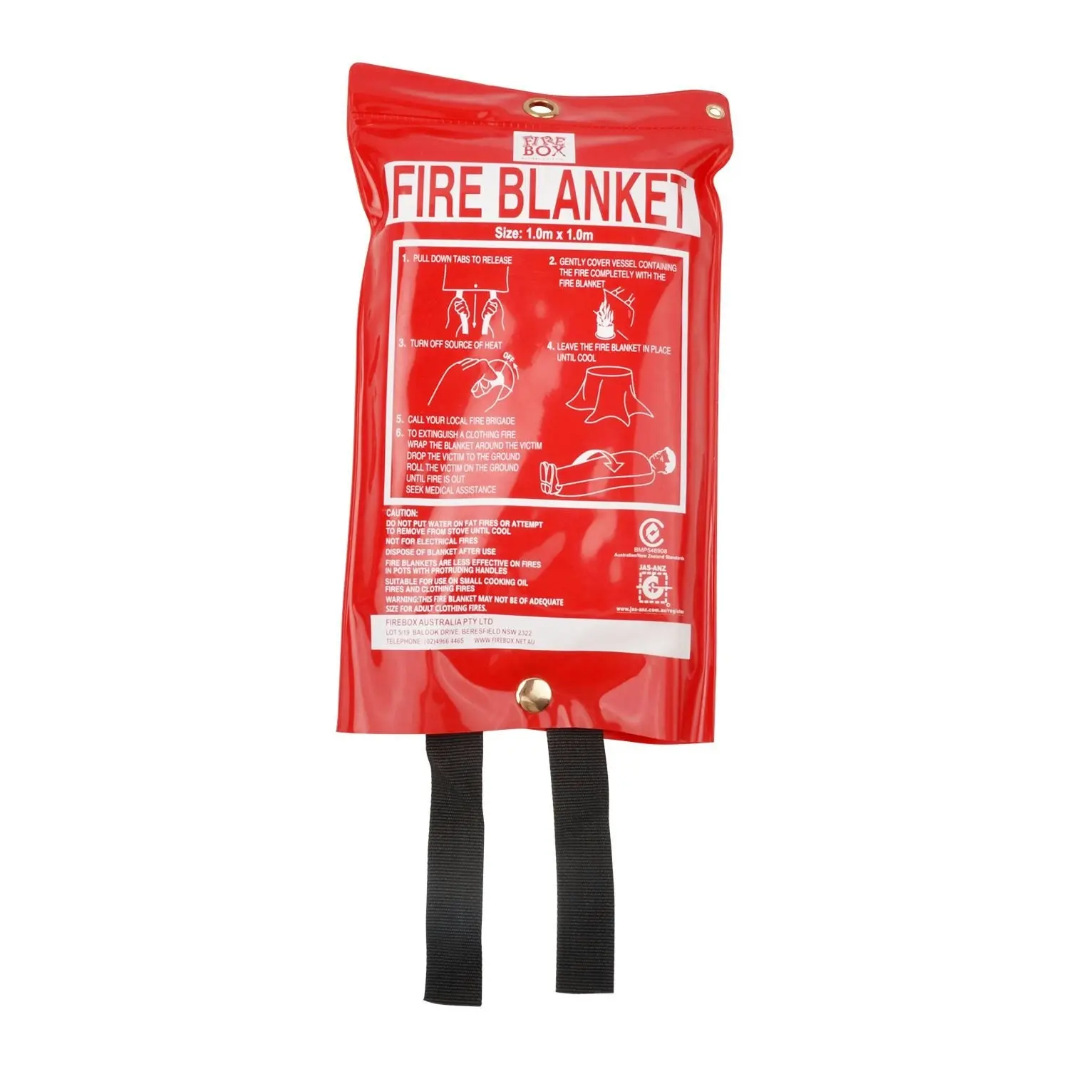 FIREBOX 1.0m x 1.0m Fire Blanket - Home & Garden