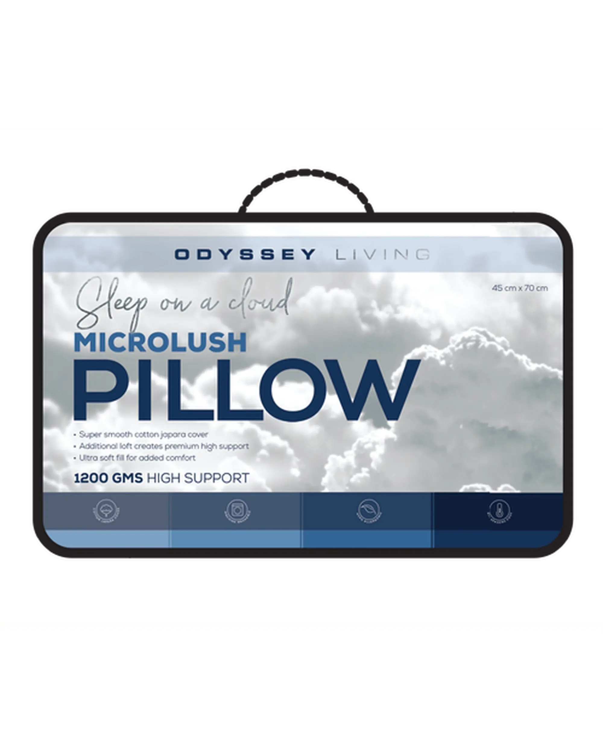 Odyssey Living Microlush Pillow - 1200GMS