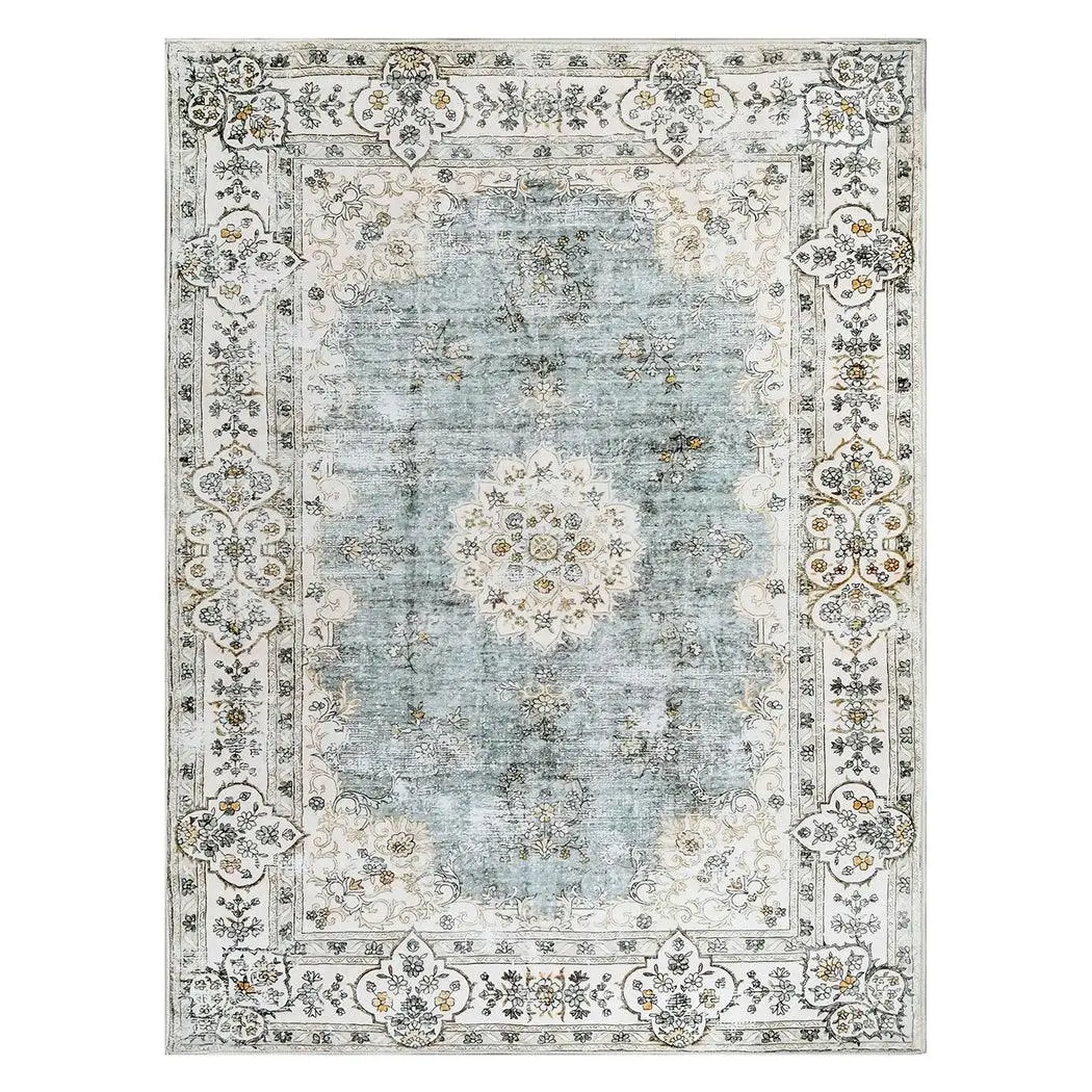 Marlow Floor Rug Short Pile Washable Vintage Carpet Soft Plush Non Slip 160x120 - Hardware