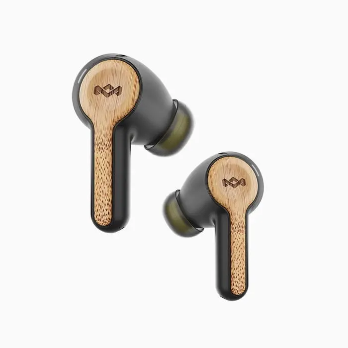 House of Marley Rebel True Wireless Earbuds/Bluetooth Earphones for Phones Black - Electronics
