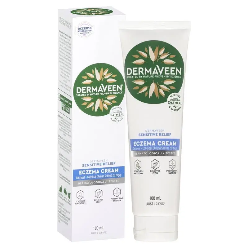 DermaVeen Sensitive Relief Eczema Cream 100ml - Beauty