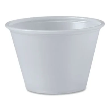 Dart P250N Portion Containers, 2.5 Oz, Plastic, Translucent, 2,500/carton