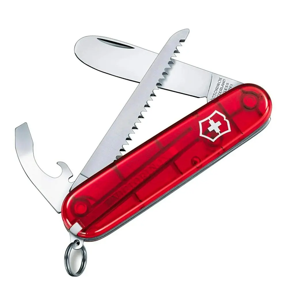 My First Victorinox with Wood Saw Swiss Army Pocket Knife | 9 Tools - Sports & Outdoor