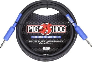 Pig Hog PHSC10 10' 1/4" Speaker Cable 14 Gauge