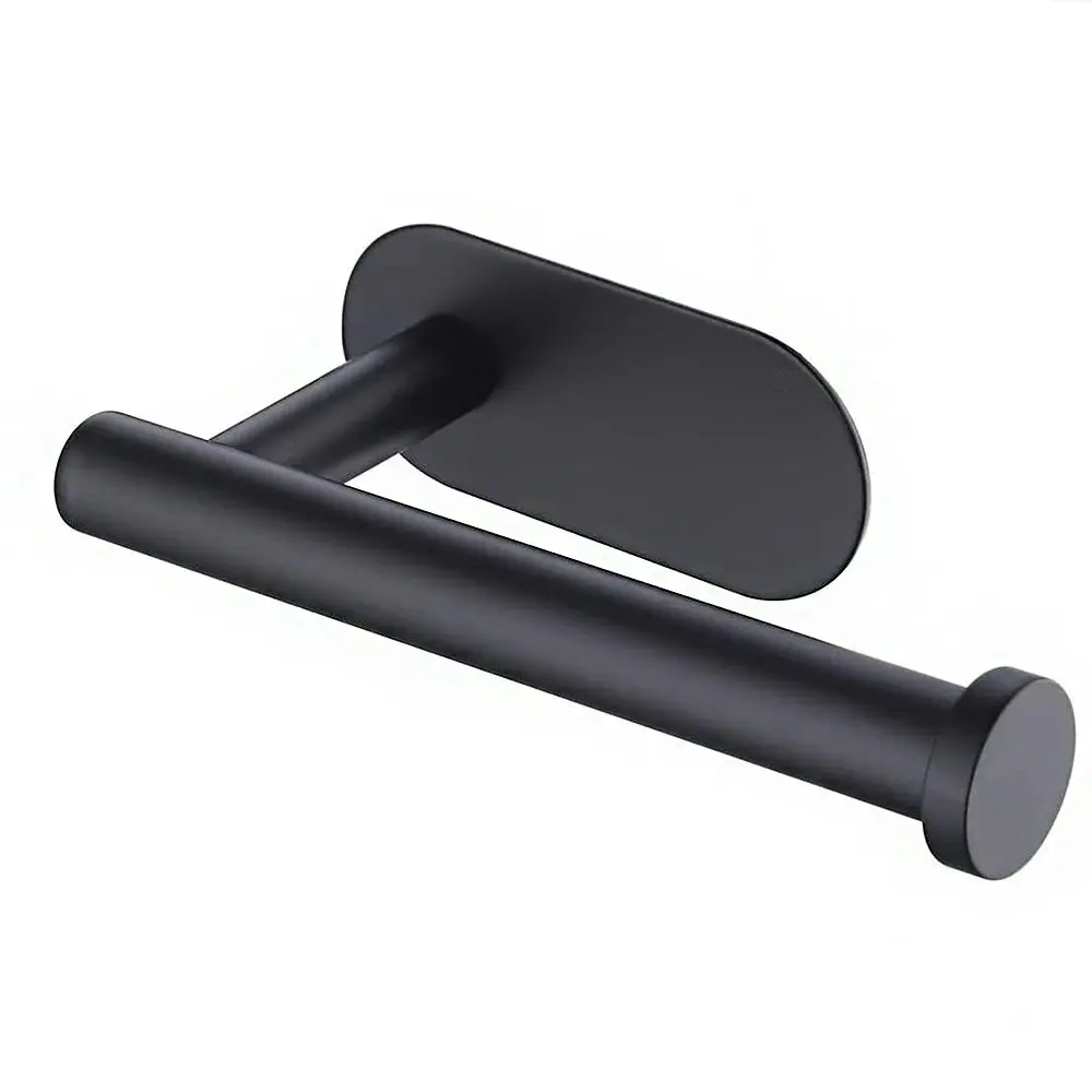 Wall Mounted Bathroom Towel Toilet Paper Roll Holder Rack Self Adhesive - Home & Garden