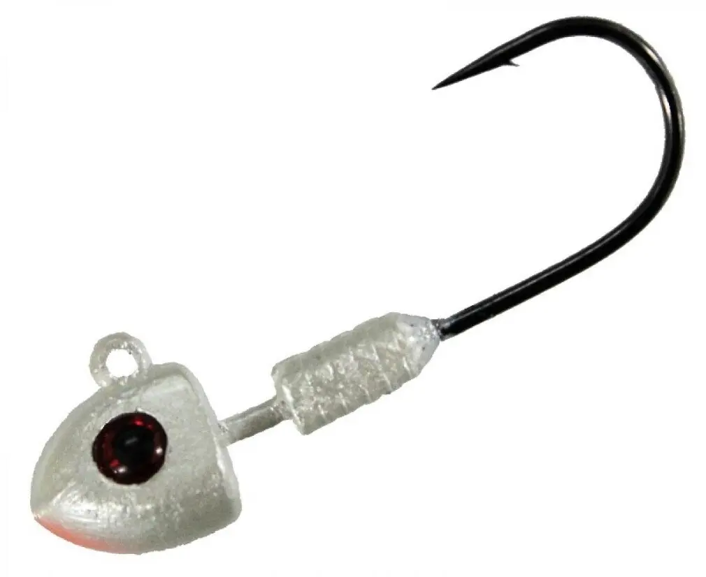 3 Pack of 1/4oz Pearl TT Lures DemonZ Jigheads with Size 1/0 Hooks - Sports & Outdoor