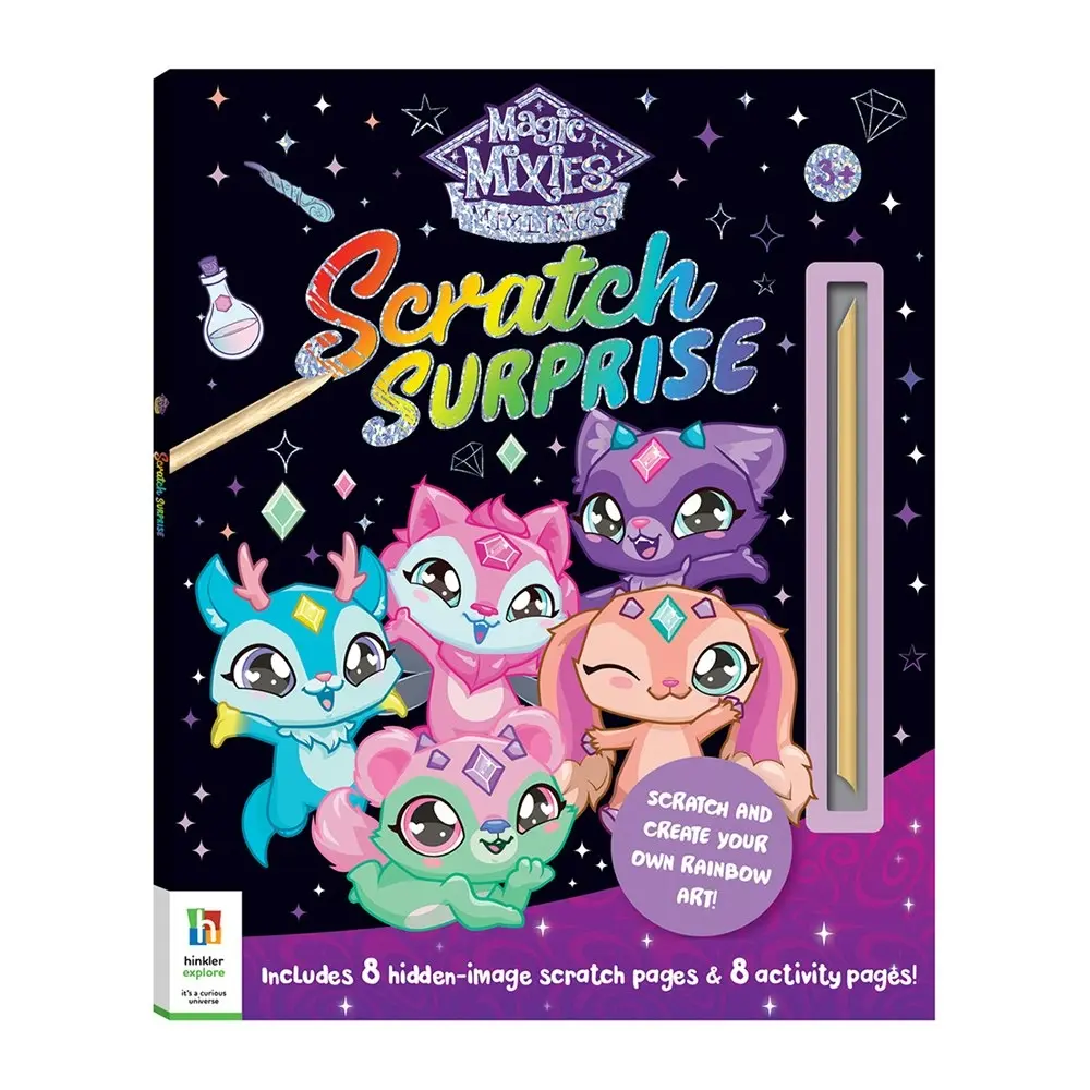 Hinkler Magic Mixies Mixlings Scratch Surprise Reveal Activity Book Kids 3+ - Entertainment