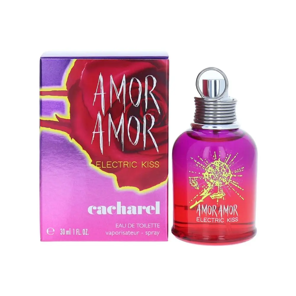 Cacharel Amor Amor Electric Kiss Eau De Toilette 30ml Spray Women's Perfume EDT - Beauty