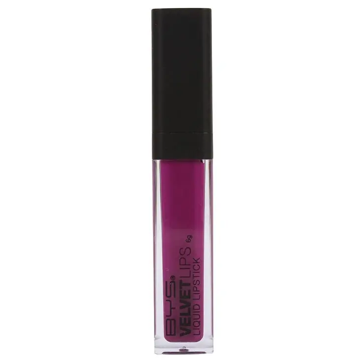 BYS Velvet Cream Soft Plush Lipstick Lip Colour Cosmetics Makeup Purple Pop 6g - Beauty
