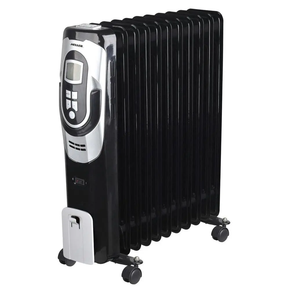 Heller 2400W Electric LCD Display 11 Fin Portable Floor Column Heater w/ WiFi BK - Winter Warmers up to 70% Off