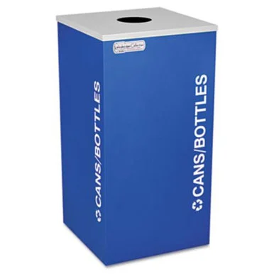 Ex-Cell RC-KDSQ-CRYX Kaleidoscope Collection Bottle/can-recycling Receptacle, 24gal, Royal Blue