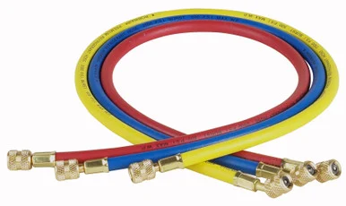 Robinair ROB-30036 1/4" Standard Hoses With Standard Fittings, Set Of 3, 36"