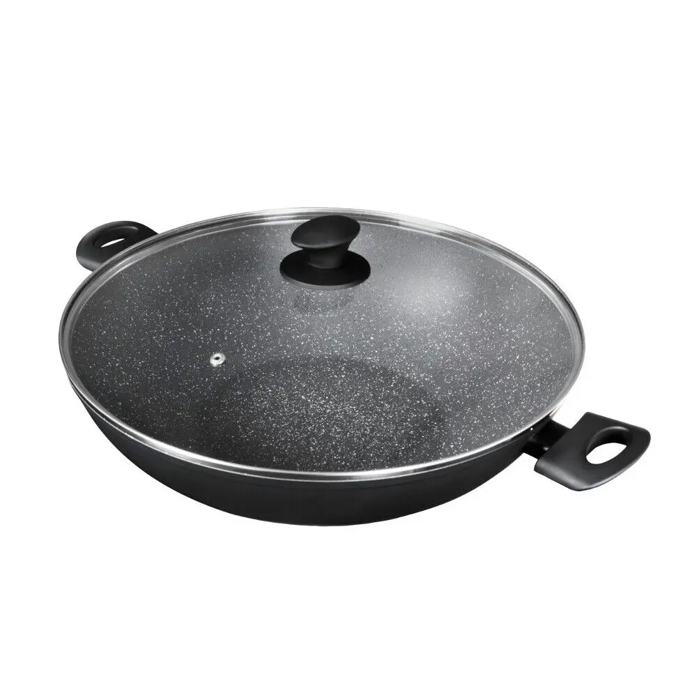 Pyrolux Pyrostone 36cm Wok with Lid - Home & Garden