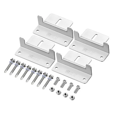 Rich Solar RSZB4H Mntng Hrdwre Z-brkts W/screws 1.25'