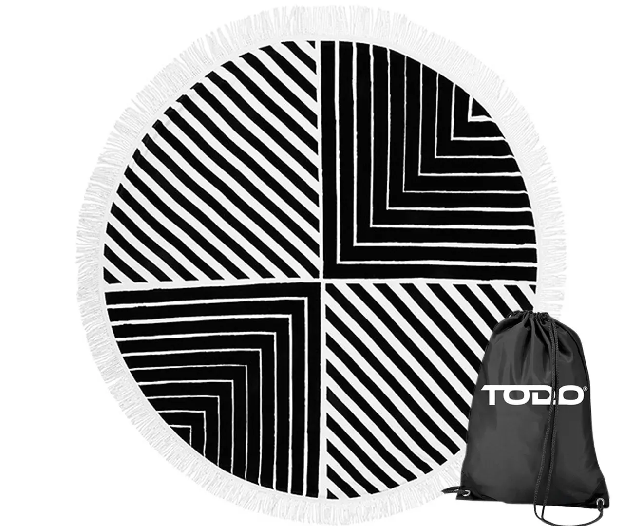 TODO Luxury Thick Microfiber Round Beach Towel Throw Rug Ttowel26 - Beauty