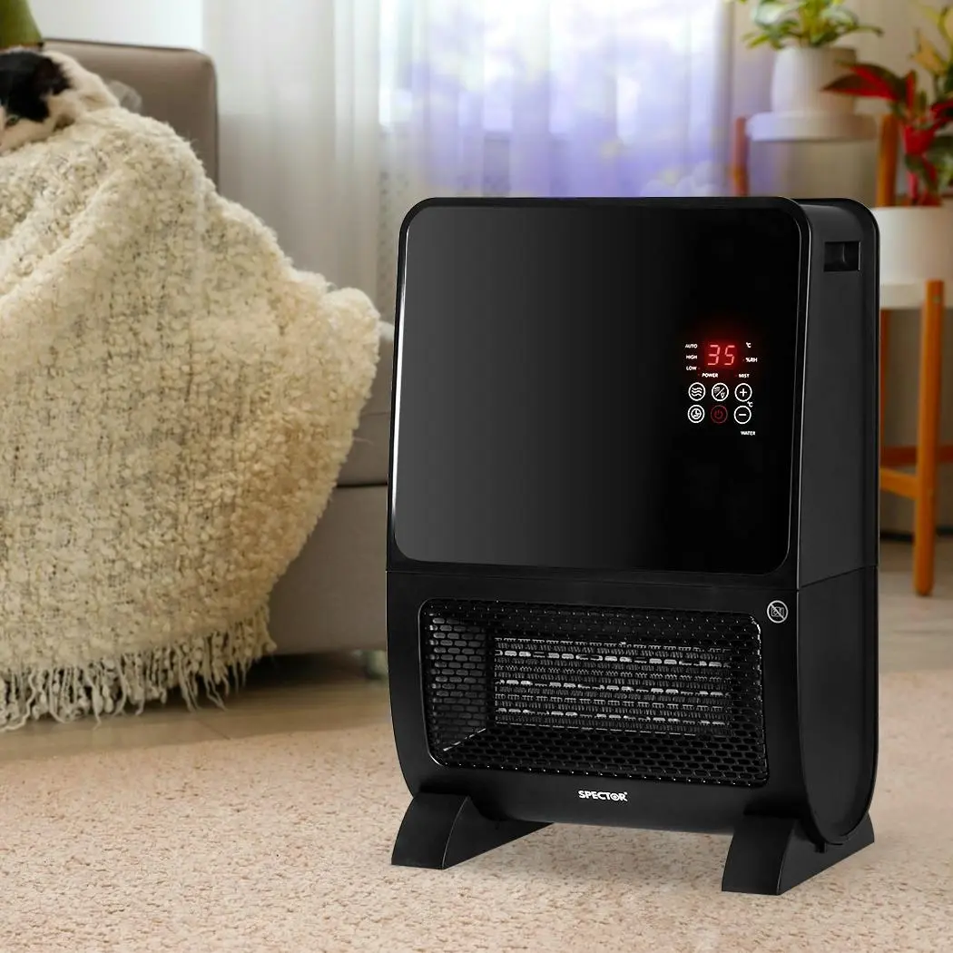 Spector Heater Humidifier 2 In 1 Portable Space Ceramic Fast Heating 2000W - Home & Garden