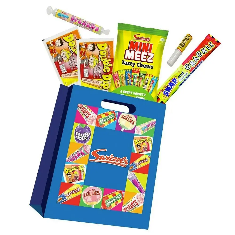 Swizzels Whistle Confectionery Fizzer Candy Bar Chews Mix Flavour Lolly Showbag - Groceries