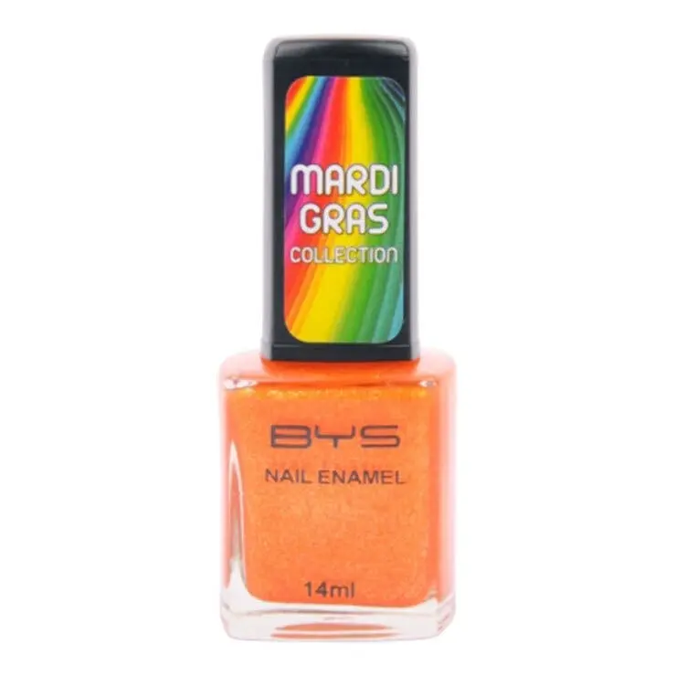 BYS Mardi Gras Fabulous Fiesta Nail Polish Enamel Lacquer Gloss Quick Dry 14ml - Beauty