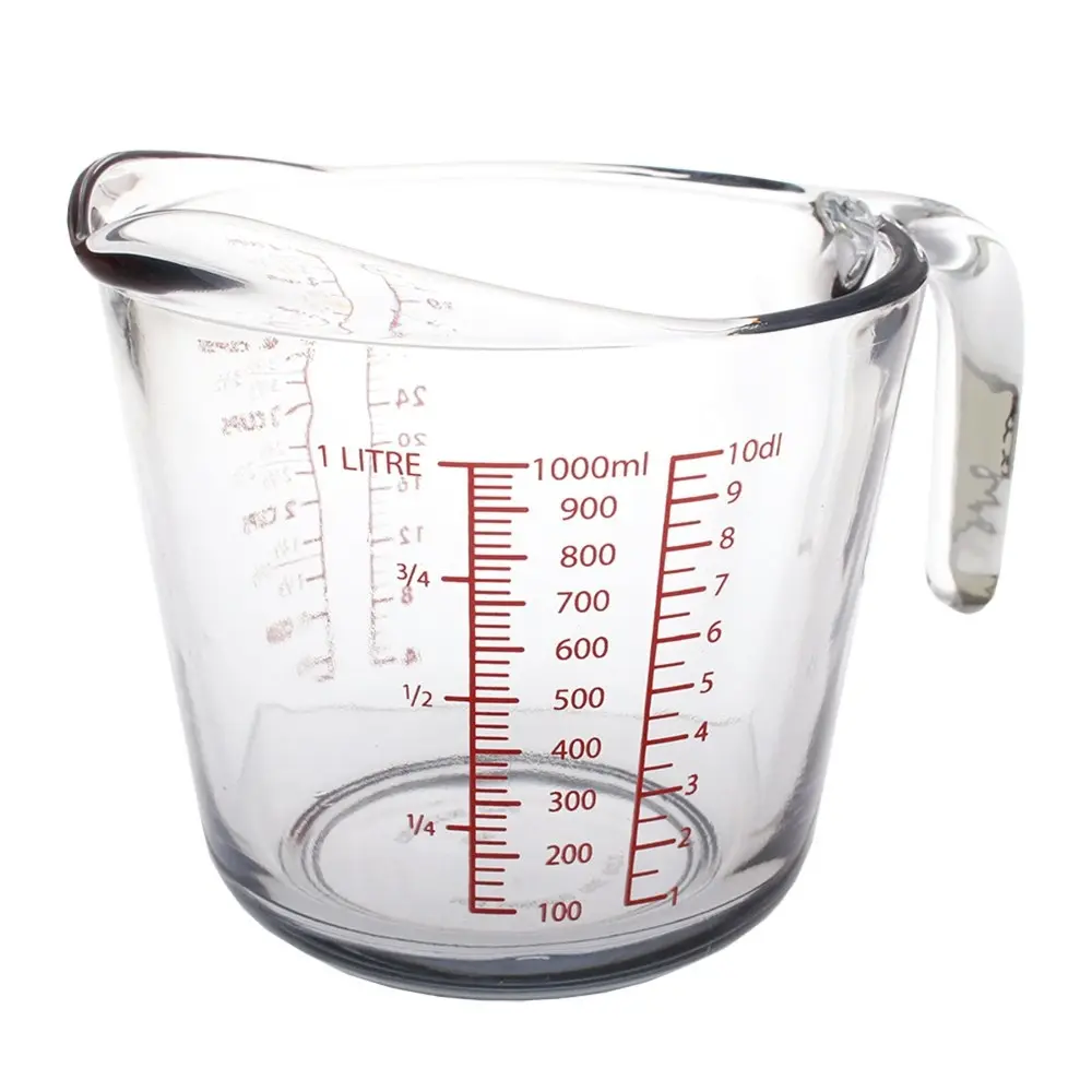 Kitchen Classics Glass Measure Jug 4 Cup/1L Kitchen Cookware Accessories - Home & Garden