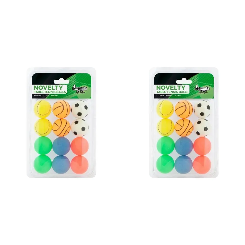 24pc Formula Sports Novelty 40mm Table Tennis Balls Ping Pong Sports Accessory - Sports & Outdoor
