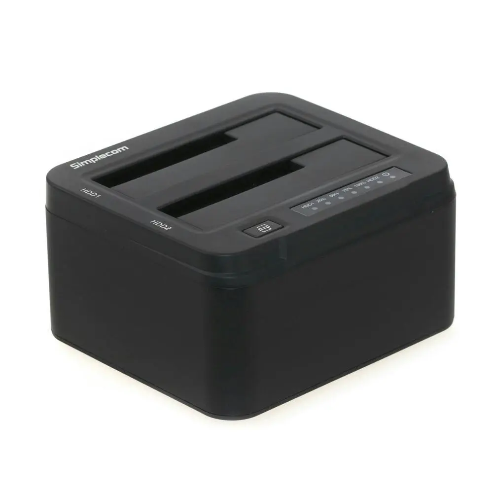 Simplecom SD322 Dual Bay USB 3.0 Docking Station For 2.5"/3.5" SATA HDD Black - Electronics