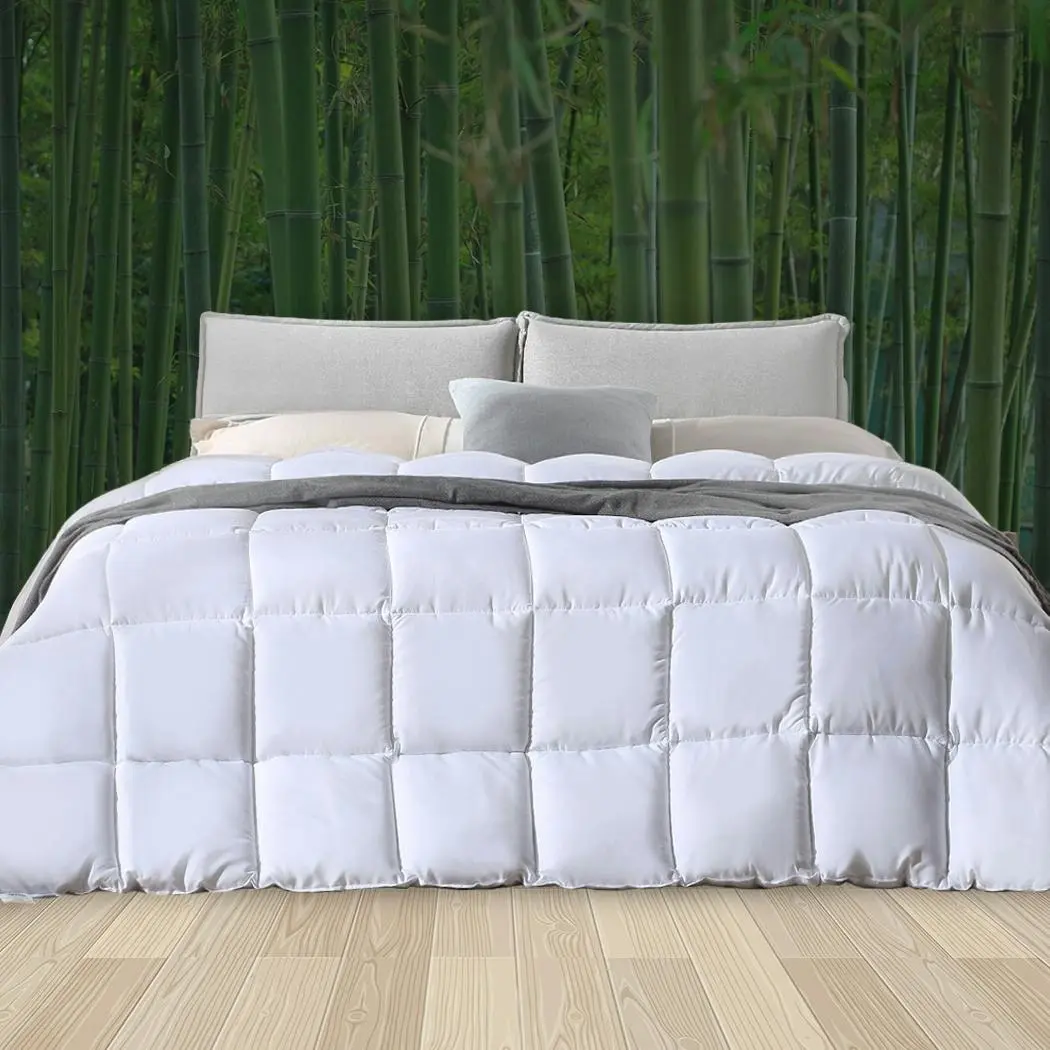 Dreamz 400GSM All Season Bamboo Winter Summer Quilt Duvet Doona Soft King Single - Winter Warmers up to 70% Off
