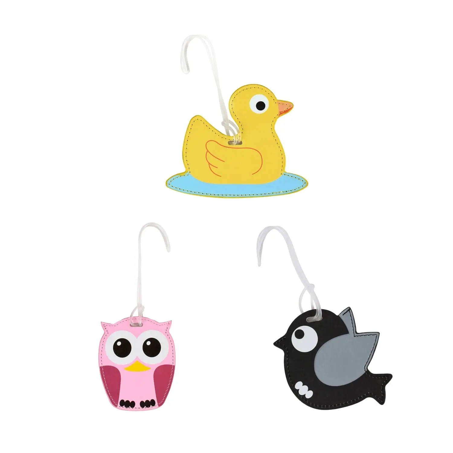 Flightmode PU Kids Luggage Tags Set of 3 - Fashion