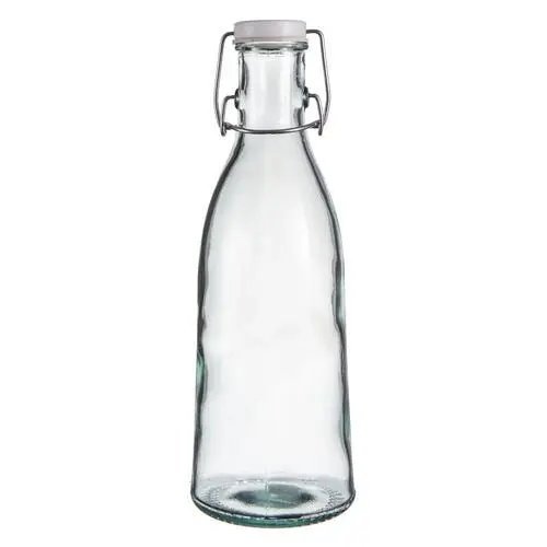 Ladelle Eco Recycled Leche 1000ml Bottle Container/Storage w/ Flip Top Lid Clear - Home & Garden