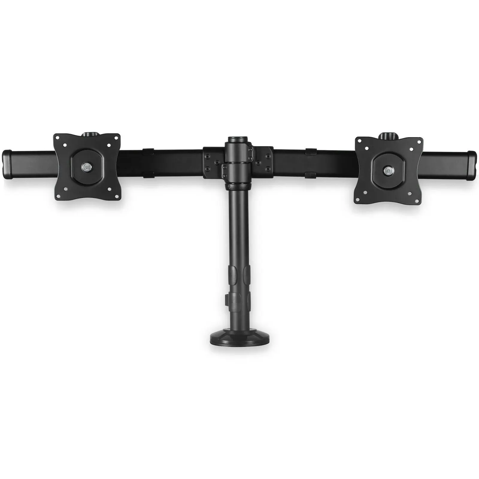 Star Tech Desk Clamp Mount Cross Bar Dual Monitor Arm VESA for 27inch Display - Electronics