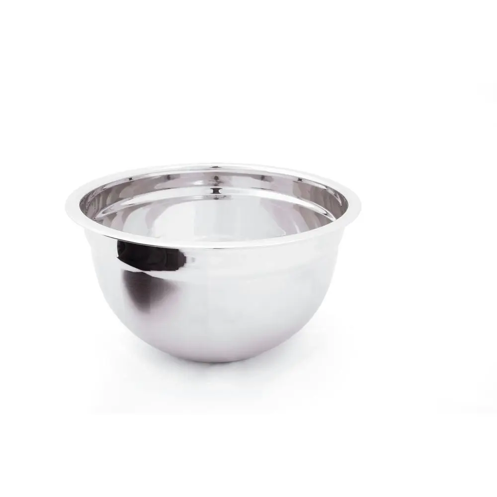 Cuisena 26cm/5L Stainless Steel Mixing Bowl Round Baking Dish Container Silver - Home & Garden