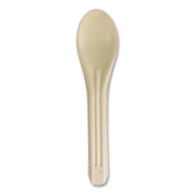 World Centric SPNT6 Notree Cutlery, Light Mediumweight, Spoon, Paper, Natural, 1,000/carton