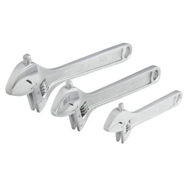Sunex SUU-SXAWS3C 6", 8" & 10" 3 Piece Adjustable Wrench Set