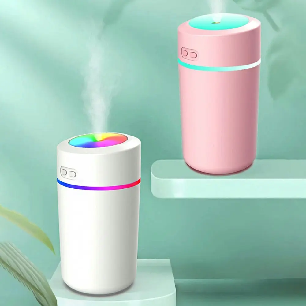 280ml Car Air Humidifier USB Charging Aromatherapy Diffuser Colorful Lights Cup - Home & Garden