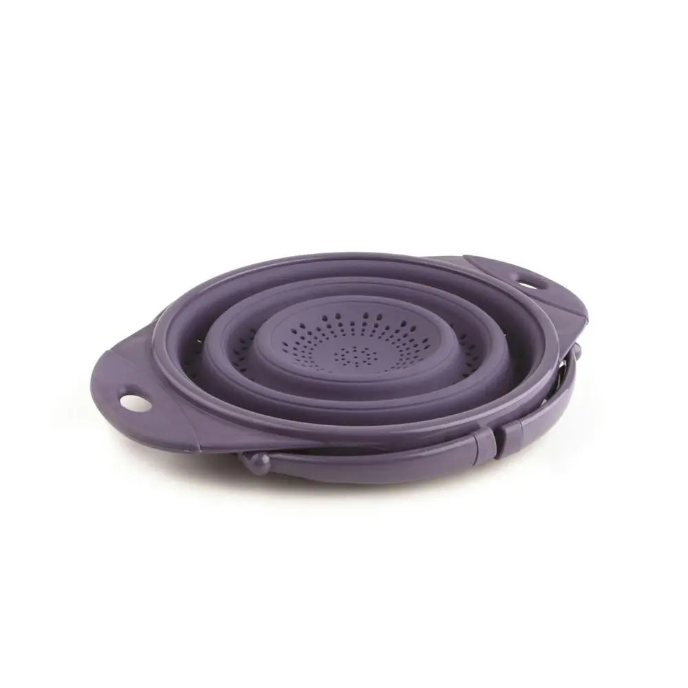 Dexas 25cm Silicone Pop Colander Kitchen Food/Pasta Drainer Strainer Purple - Home & Garden