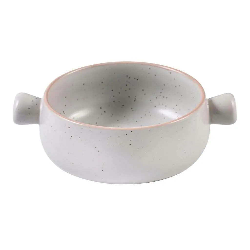 Ladelle Nestle Gratin Soup/Pasta 20.4cm Round Stoneware Bowl Dinner Dish White - Home & Garden