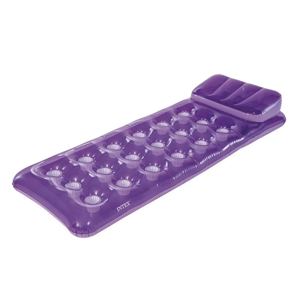 Intex 18 Pocket Fashion Inflatable Floating Pool Mat/Lounge Assorted Colour - Sports & Outdoor