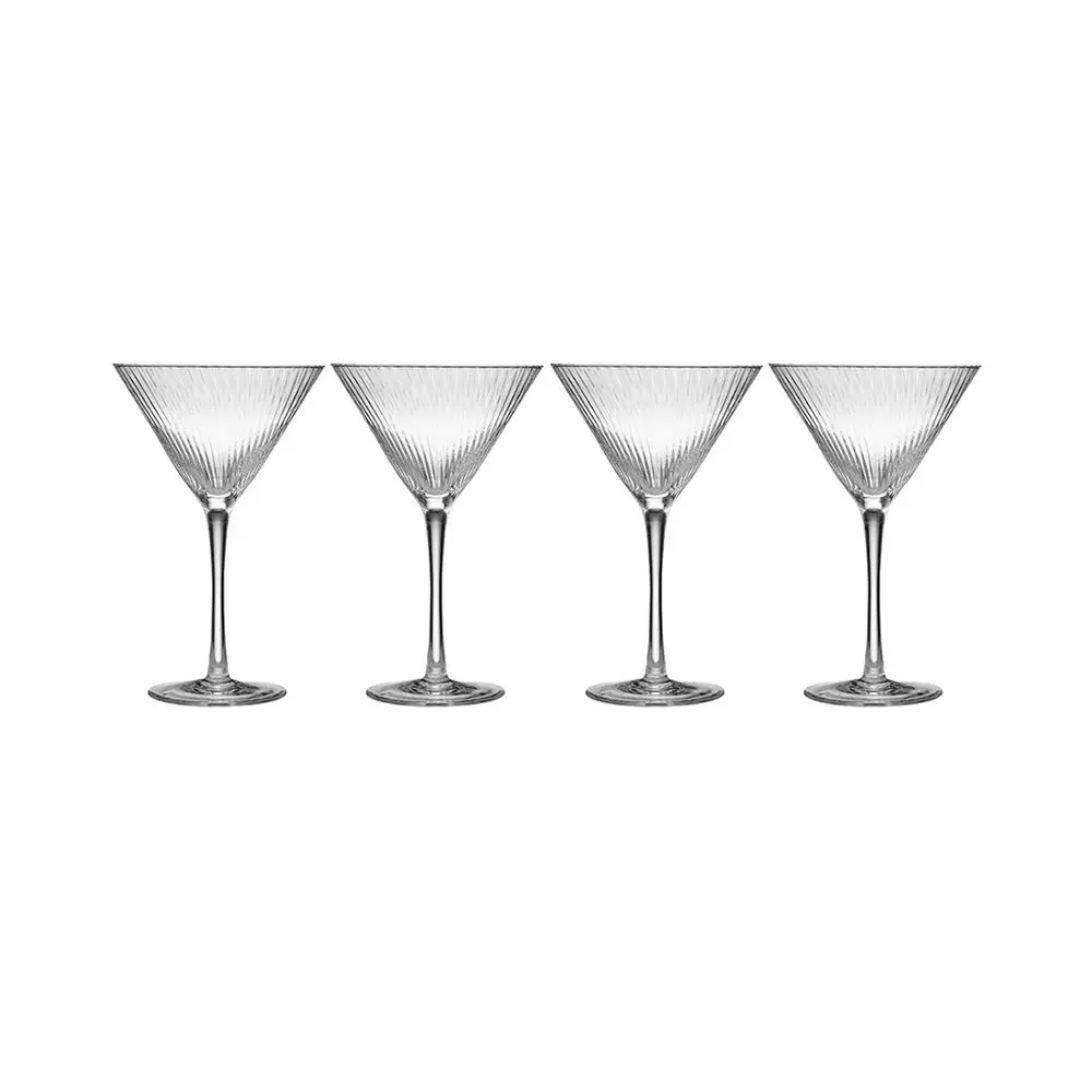 4pc Tempa Esme Clear 320ml Martini Glass Cocktail/Juice Drinking Cup/Glassware - Home & Garden
