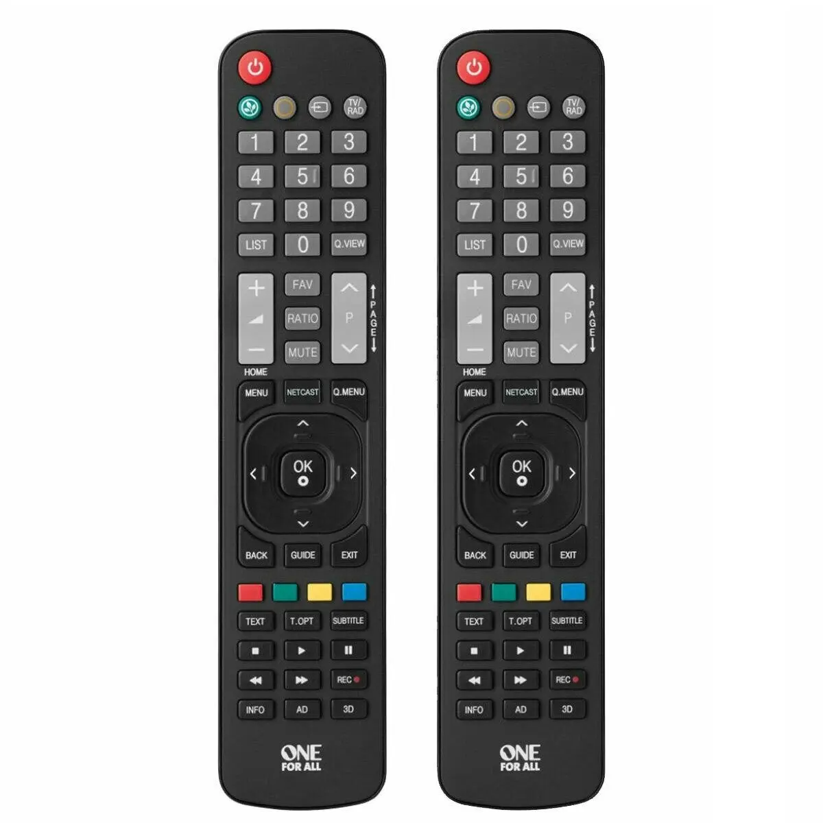 One For All LG Replacement Remote Control Twin Pack - Electronics