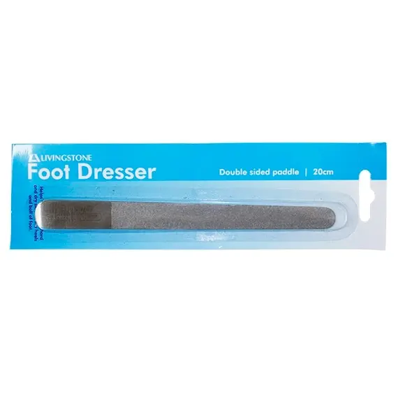 Livingstone Paddle Type Foot Dresser Double Sided Silver 20cm - Beauty