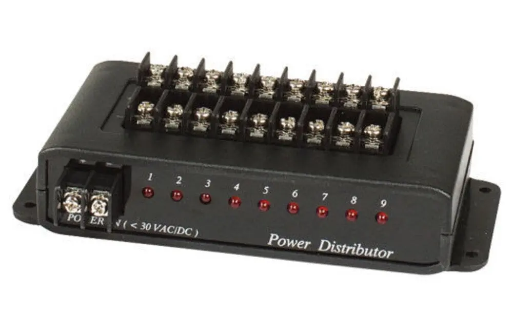 Doss PD009 1 in 9 PTC Out Output CCTV Security Cameras Power Distributor Box - Home & Garden