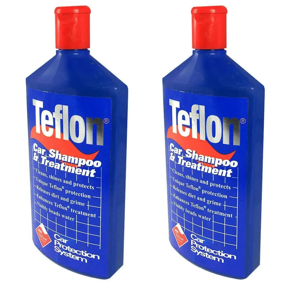 2PK Teflon Car Shampoo Treatment 500ml Vehicle Wash Soap Polish Clean Protection - Automotive