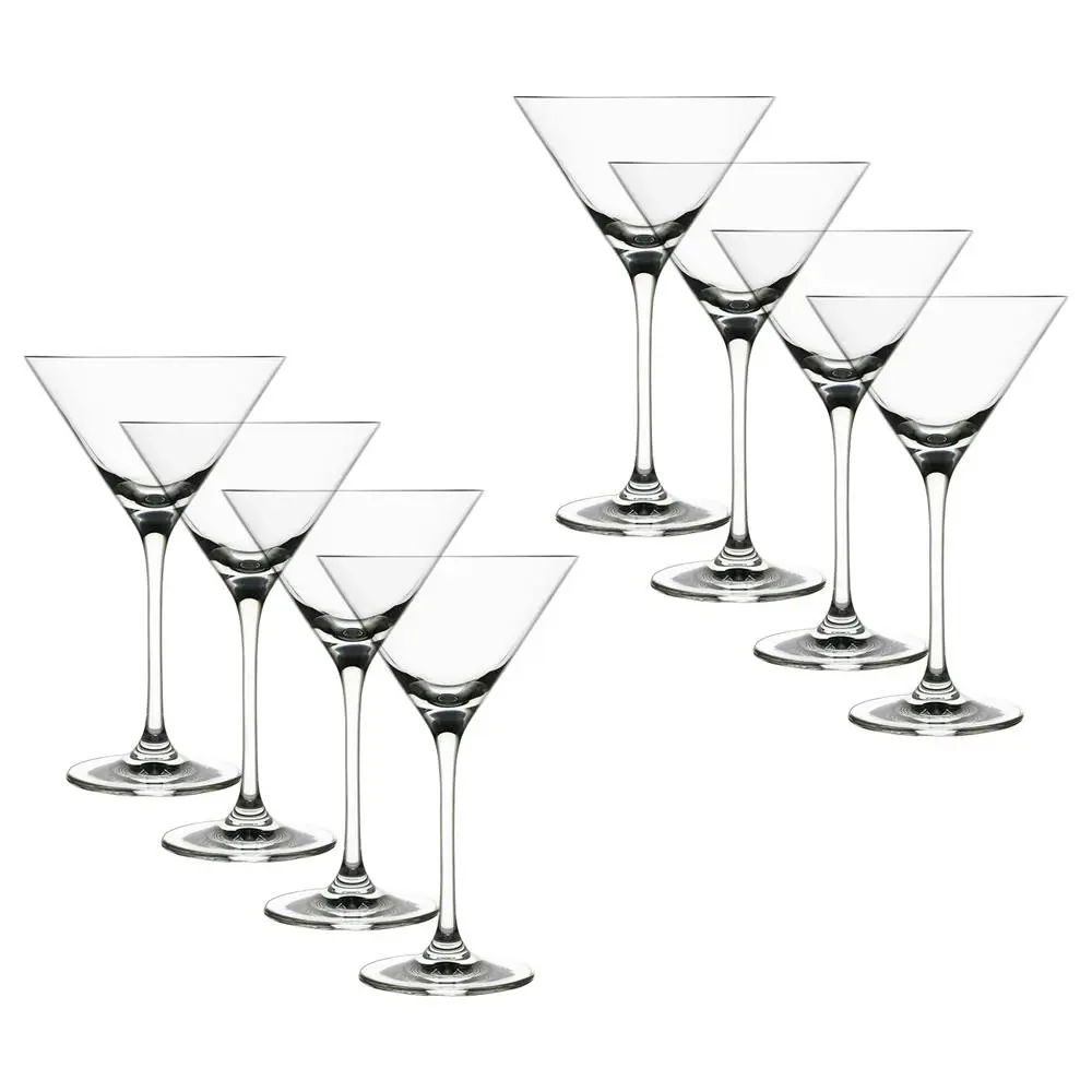 8pc Ecology Classic 210ml Martini Glasses Cocktail/Margarita Drinkware Set Clear - Home & Garden